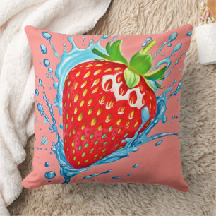Fresh Strawberry Burst Cushion