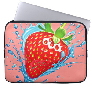 Fresh Strawberry Burst Laptop Sleeve