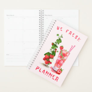Fresh Strawberry Drink Planner - Custom Text