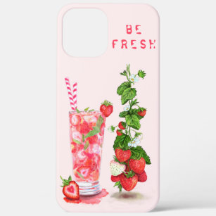 Fresh Strawberry Juice Cool Drink - Summer  Case-Mate iPhone Case
