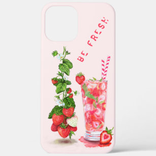 Fresh Strawberry Juice Cool Drink - Summer Fruit Case-Mate iPhone Case