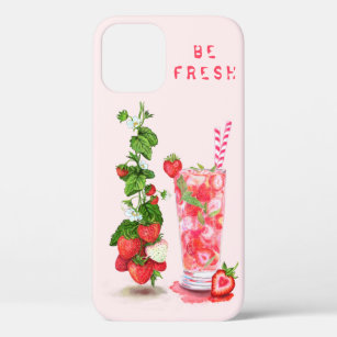 Fresh Strawberry Juice Cool Drink - Summer Fruits  Case-Mate iPhone Case