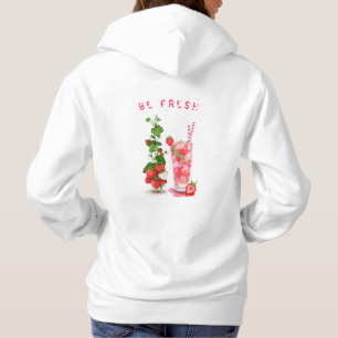 Fresh Strawberry Juice Cool Drink - Summer Fruits  Hoodie