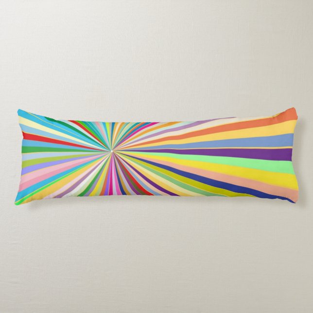 Fresh striped background body cushion (Front)