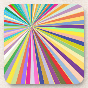 Fresh striped background coaster