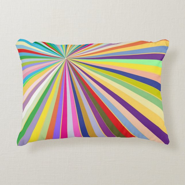 Fresh striped background decorative cushion (Front)