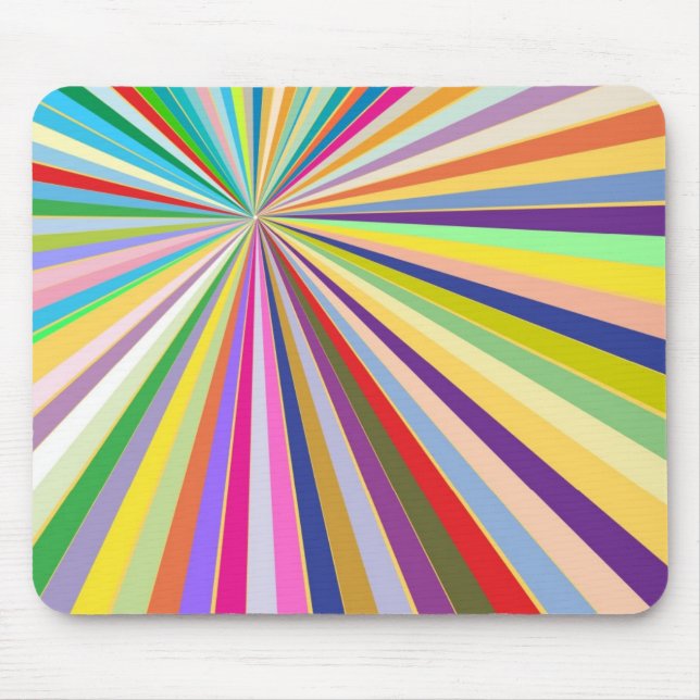 Fresh striped background mouse mat (Front)