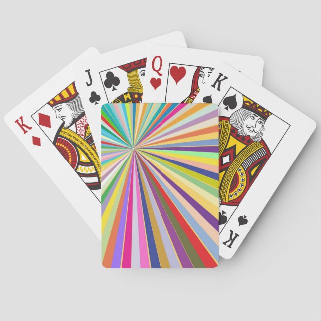 Fresh striped background playing cards (Back)