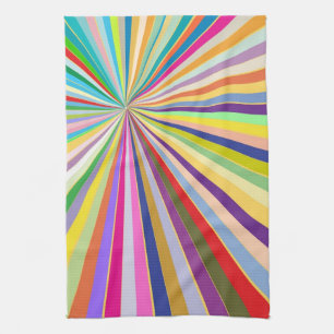 Fresh striped background tea towel