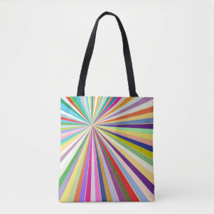 Fresh striped background tote bag