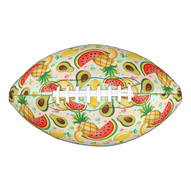 Fresh Summer Fruits Pattern American Football (Front)