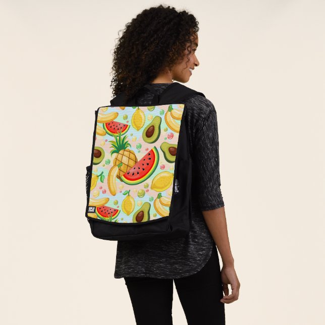 Fresh Summer Fruits Pattern Backpack (Worn)