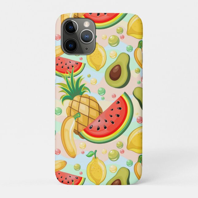 Fresh Summer Fruits Pattern Case-Mate iPhone Case (Back)