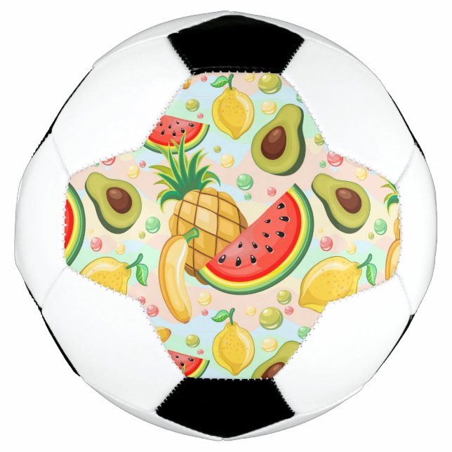 Fresh Summer Fruits Pattern Football (Front)
