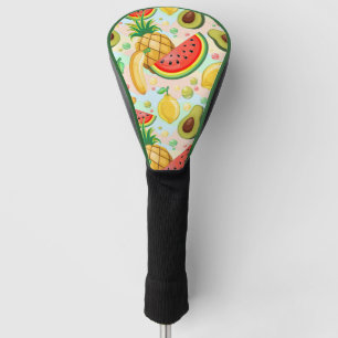 Fresh Summer Fruits Pattern Golf Head Cover