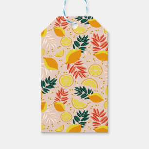 Fresh Summer Gold Lemon Fruit Gift Tags