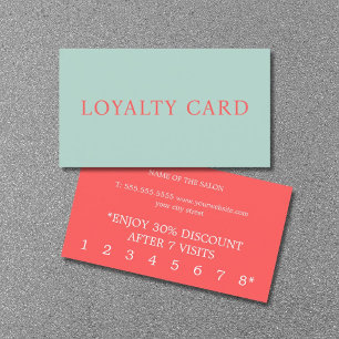 Fresh Summer Pastel Colours Salon Business Card