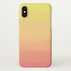 fresh summer sunset orange coral watercolors