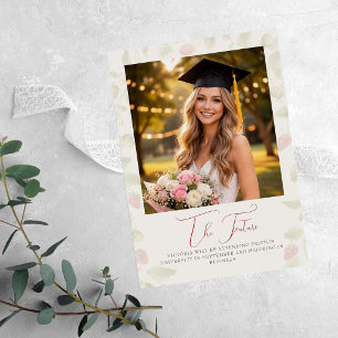 Fresh Sweet Strawberry Graduation Announcement