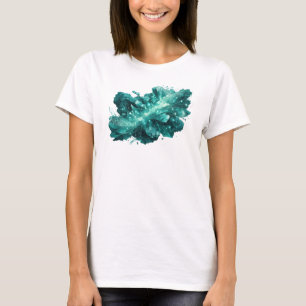 Fresh Teal ABSTRACT ART Fashion Print T-Shirt