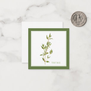 FRESH THYME 2.5" Square Flat Card / Green