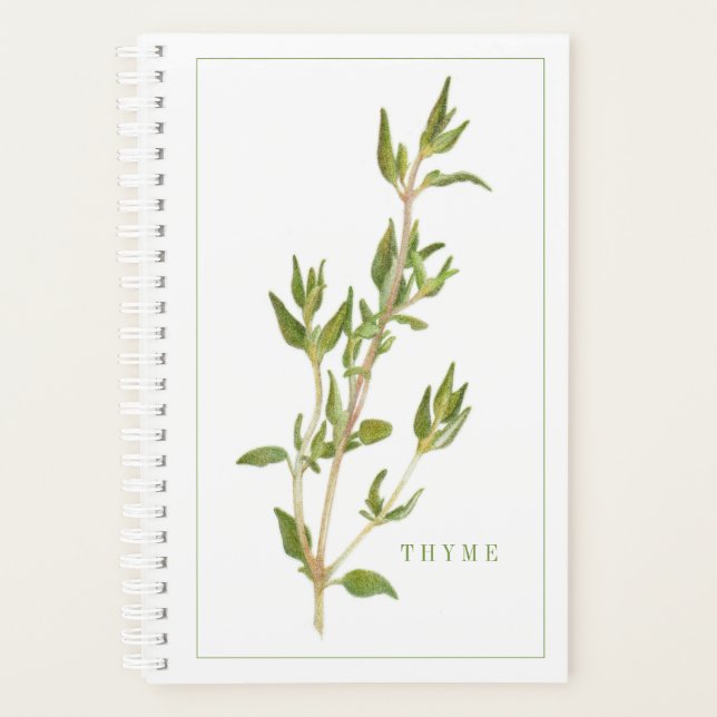 FRESH THYME 5.5x8.5 Planner / Calendar (Front)
