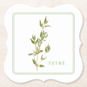 FRESH THYME Bracket Paper Coasters (+text)