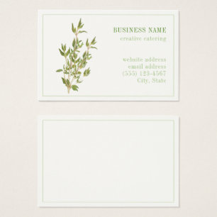 FRESH THYME Euro Business Card
