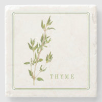 FRESH THYME Marble Stone Coaster