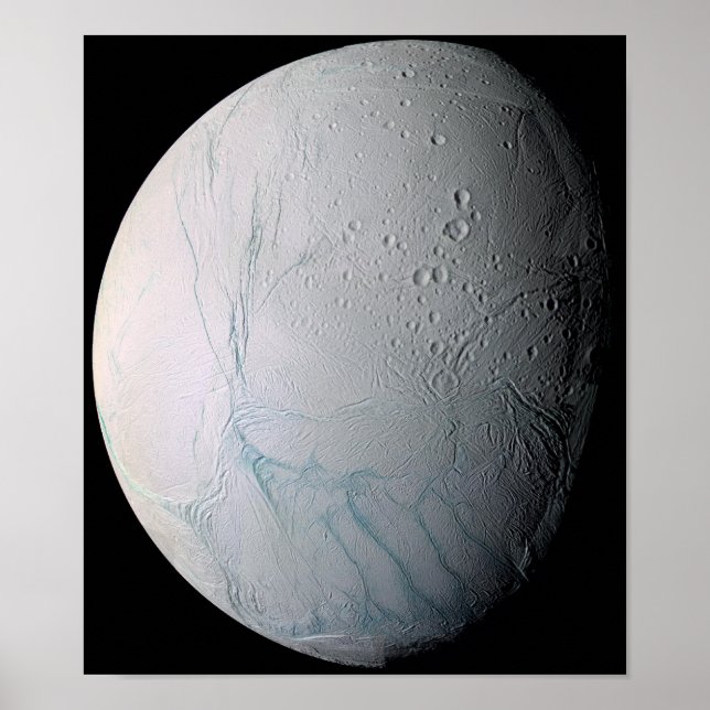 Fresh Tiger Stripes on Enceladus Poster (Front)