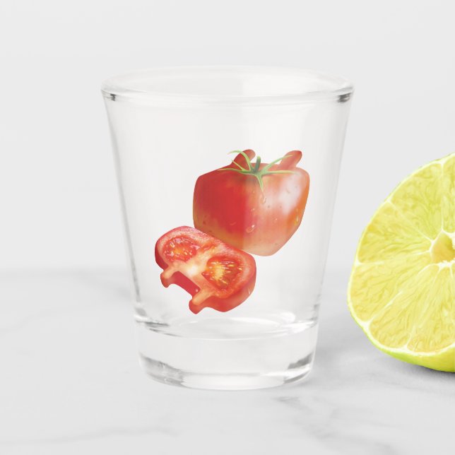 Fresh Tomato Shot Glass (Front)