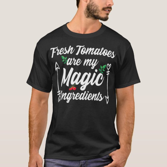 Fresh Tomatoes Chef Cooking  birthday chef (male)  T-Shirt (Front)