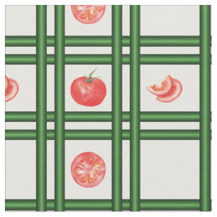 Fresh Tomatoes Gardener Pattern Fabric