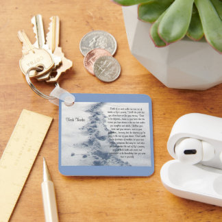 Fresh Tracks Inspirational Verse Key Ring