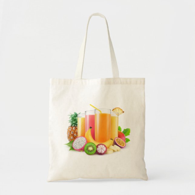 Fresh tropical juices tote bag (Front)
