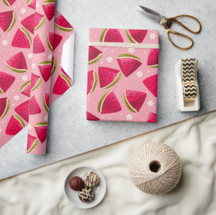 Fresh Tropical Watermelon Wrapping Paper