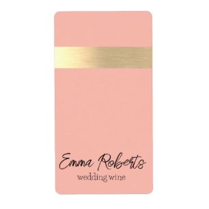 Fresh Tulips Pink Gold Foil Rustic Faux