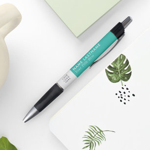 Fresh Turquoise Modern Simple Custom Logo Business