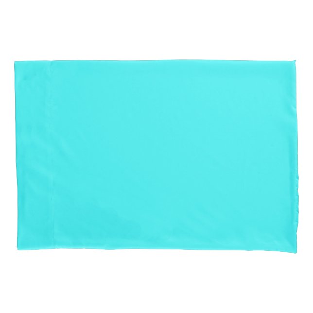 Fresh Turquoise Summer Colour Pillowcase (Front)