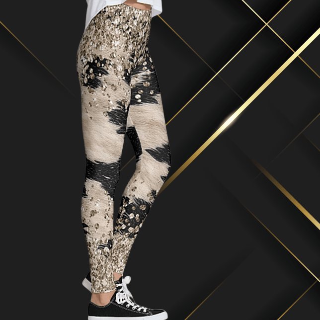 Fresh Twist Cowhide Design Leggings (Creator Uploaded)
