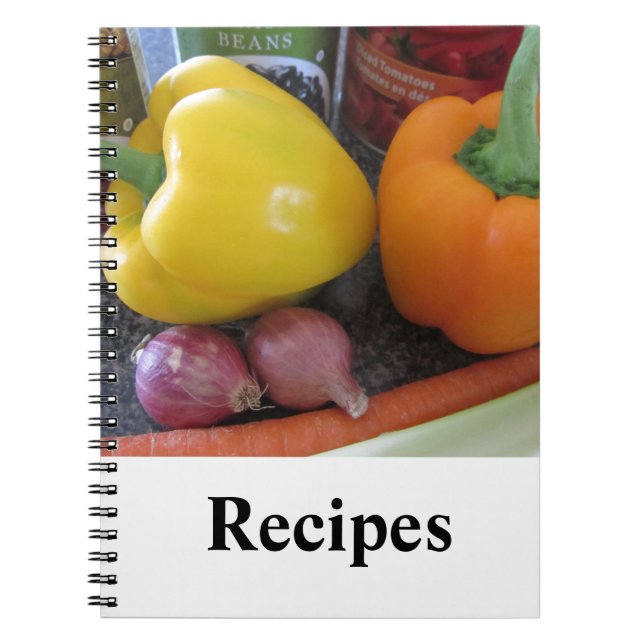 Fresh Vegetable Recipe Ideas Notebook (Front)