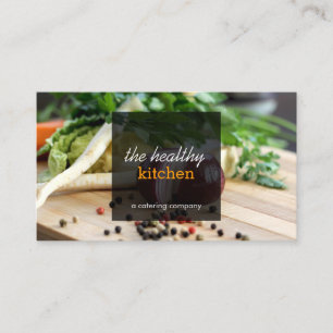 Fresh Vegetables Catering or Chef Business Card