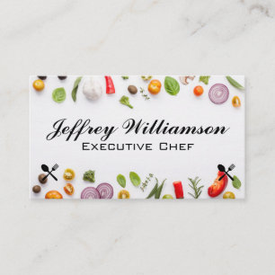 Fresh Vegetables Culinary Business Card