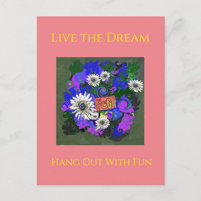 Fresh Vivid Colourful Fun Happy Postcard (Front)