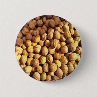Fresh Walnuts Hyperrealistic Painting 6 Cm Round Badge