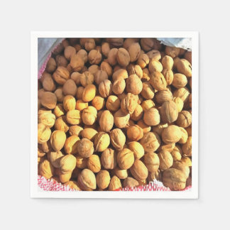 Fresh Walnuts Hyperrealistic Painting Napkin