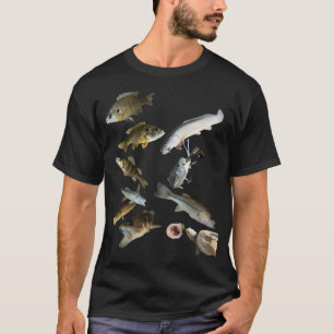 Fresh water fish and baby snapping turtle T-Shirt