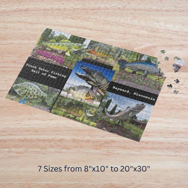 Fresh Water Fishing Hall of Fame Photo Hayward, WI Jigsaw Puzzle (Fresh Water Fishing Hall of Fame Photo Hayward, WI Jigsaw Puzzle)