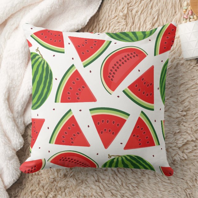 Fresh Watermelon Slices Pattern Cushion (Blanket)