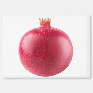 Fresh Whole Red Pomegranate Fruit Healthy Food Art Magnet